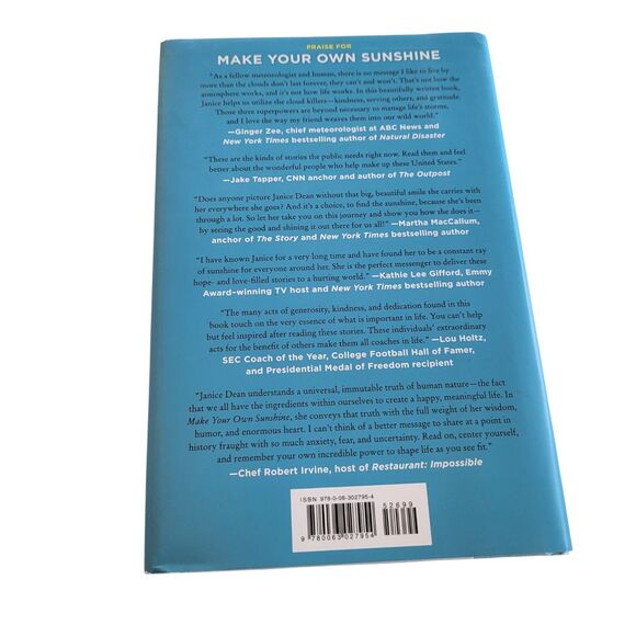 Janice Dean's Hardcover MAKE YOUR OWN SUNSHINE: INSPIRING STORIES OF PEOPLE WHO - Picture 3 of 5